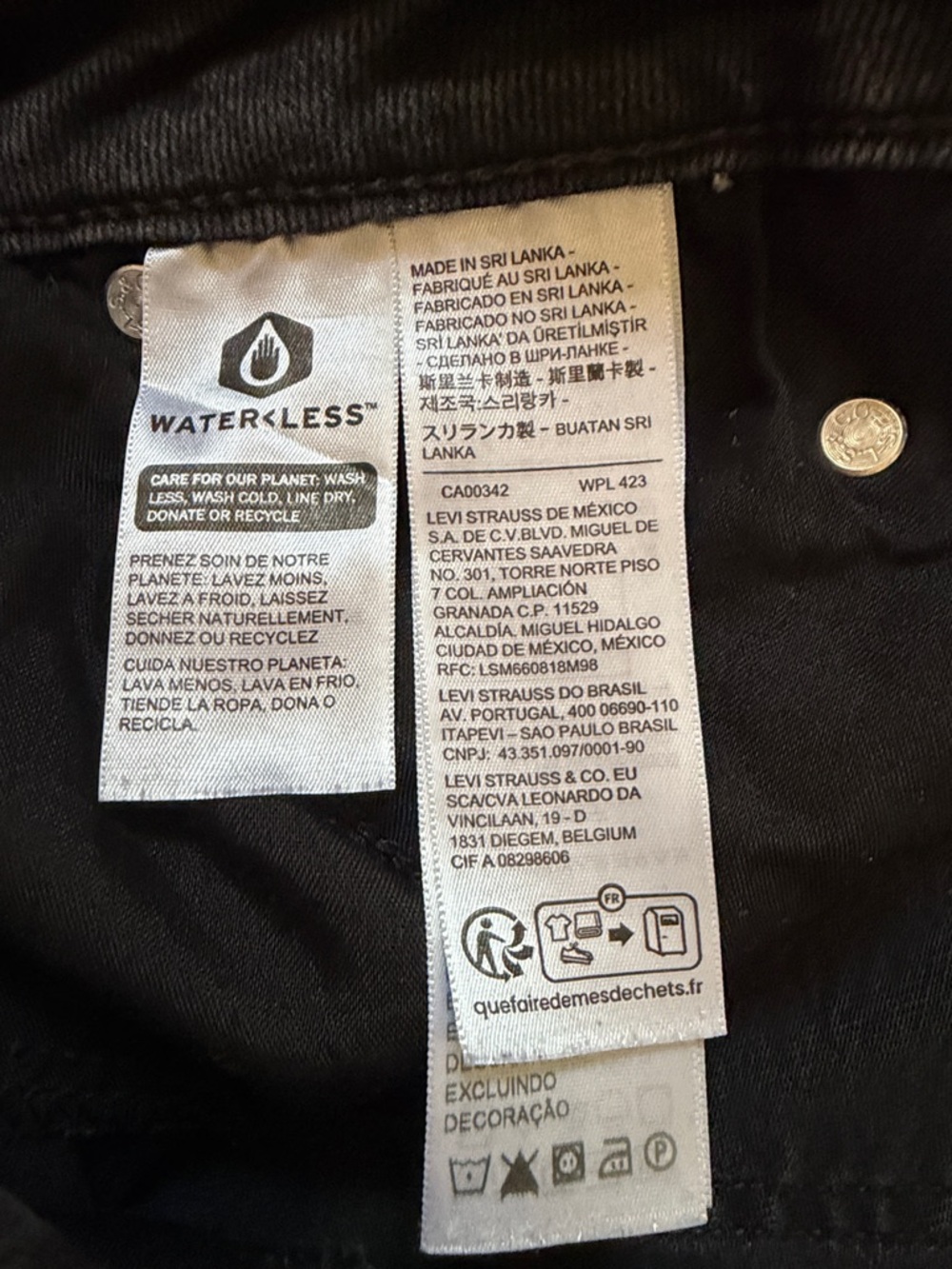Levi’s Black Jeans 27 Gray Superlow Boot Cut Strauss stretch red tab W27 x L32 4 - Picture 14 of 15